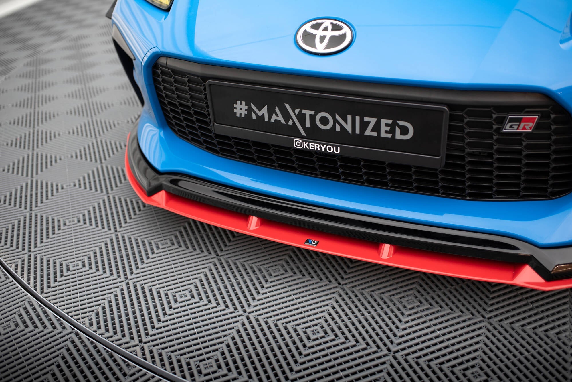 Prelungire splitter bara fata Toyota GR86 Mk1 2021- v2 - Maxton Design