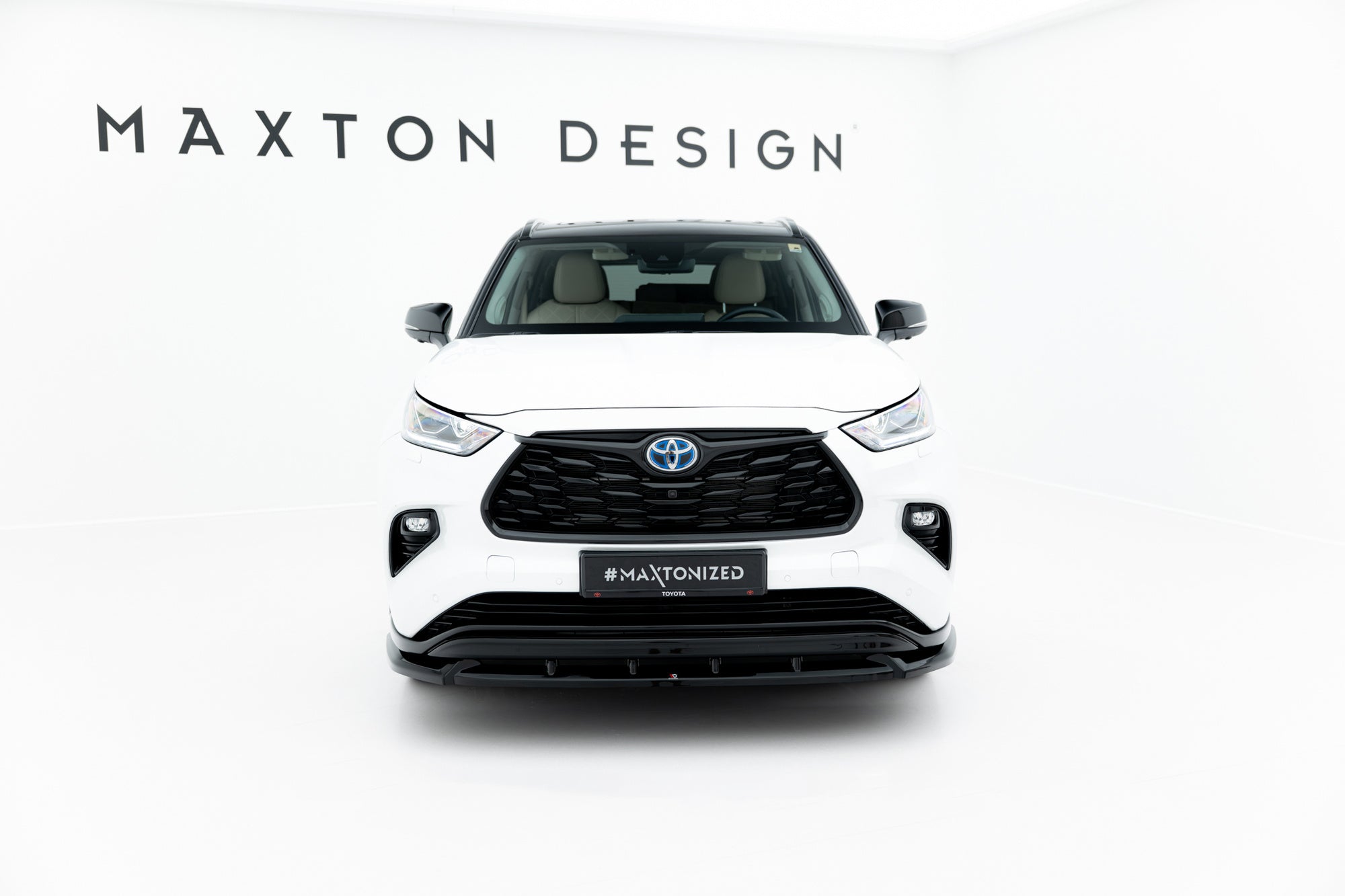 Prelungire splitter bara fata Toyota Highlander Mk4 2019- v2 - Maxton Design