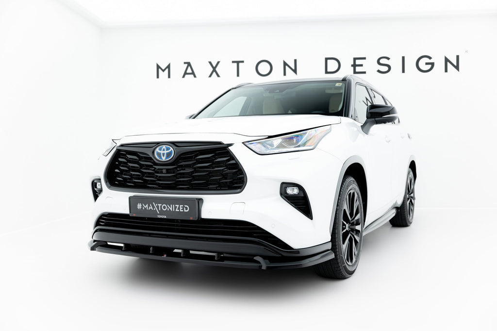Prelungire splitter bara fata Toyota Highlander Mk4 2019- v2 - Maxton Design