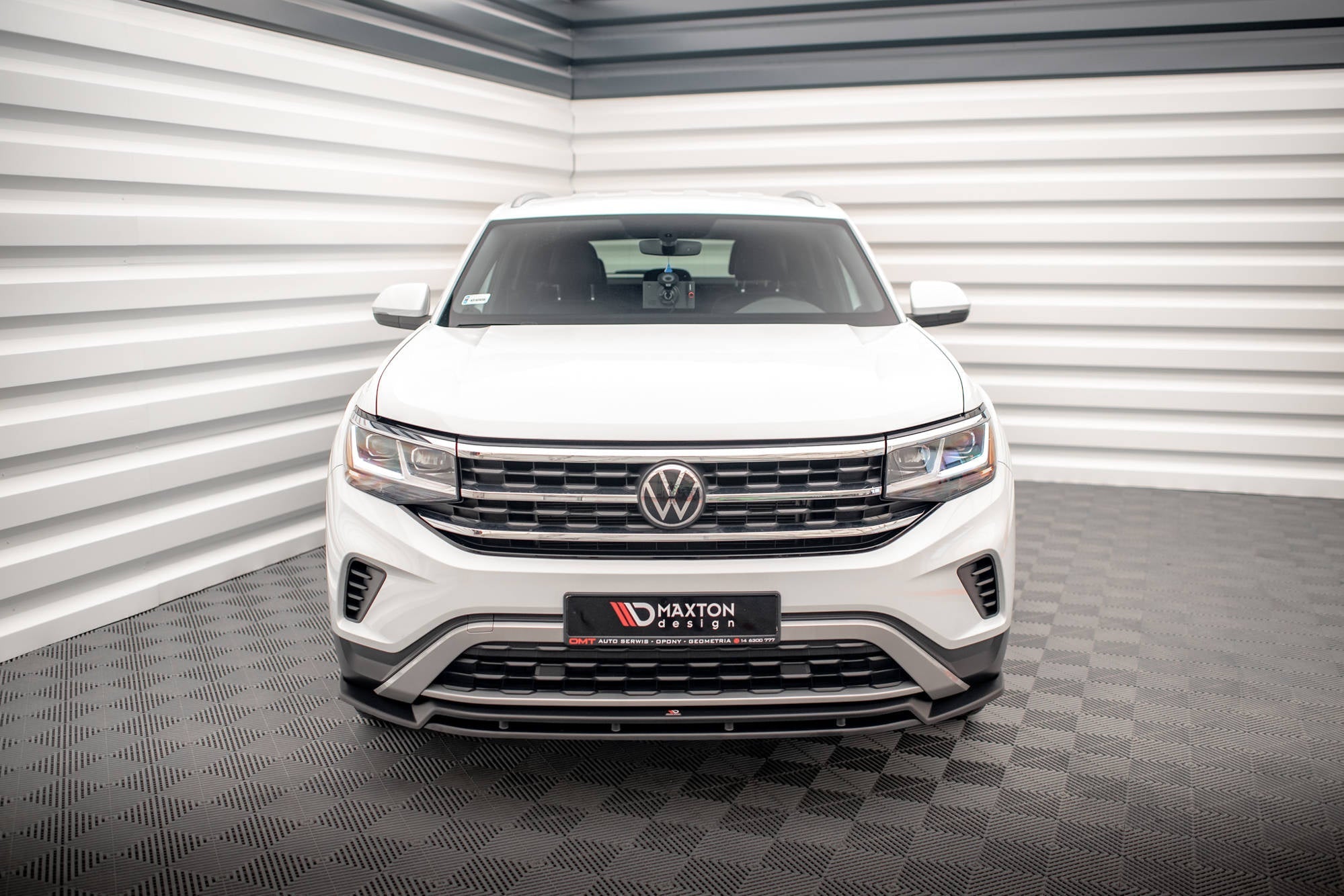 Prelungire splitter bara fata Volkswagen Atlas Cross Sport 2020- v2 - Maxton Design