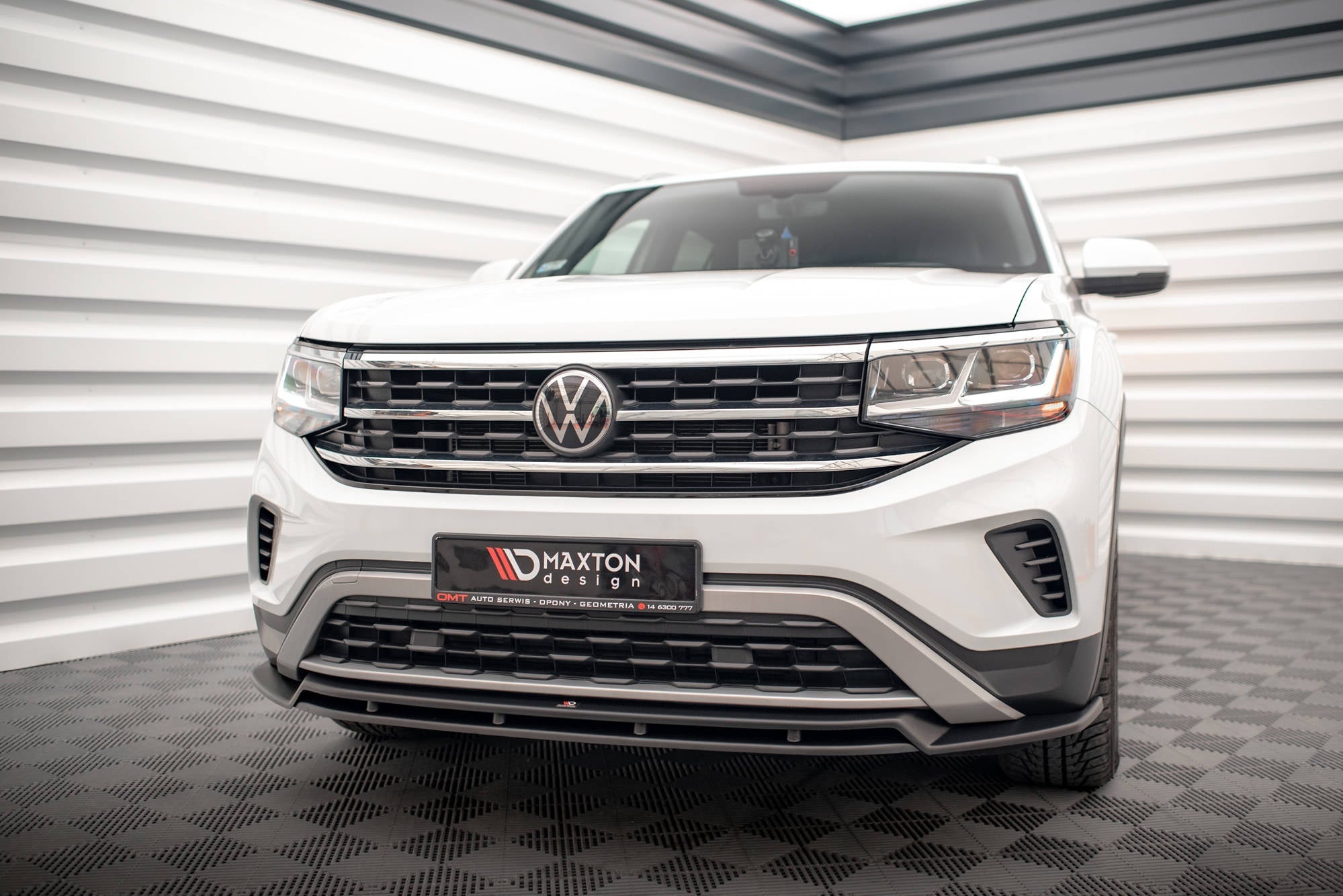 Prelungire splitter bara fata Volkswagen Atlas Cross Sport 2020- v2 - Maxton Design