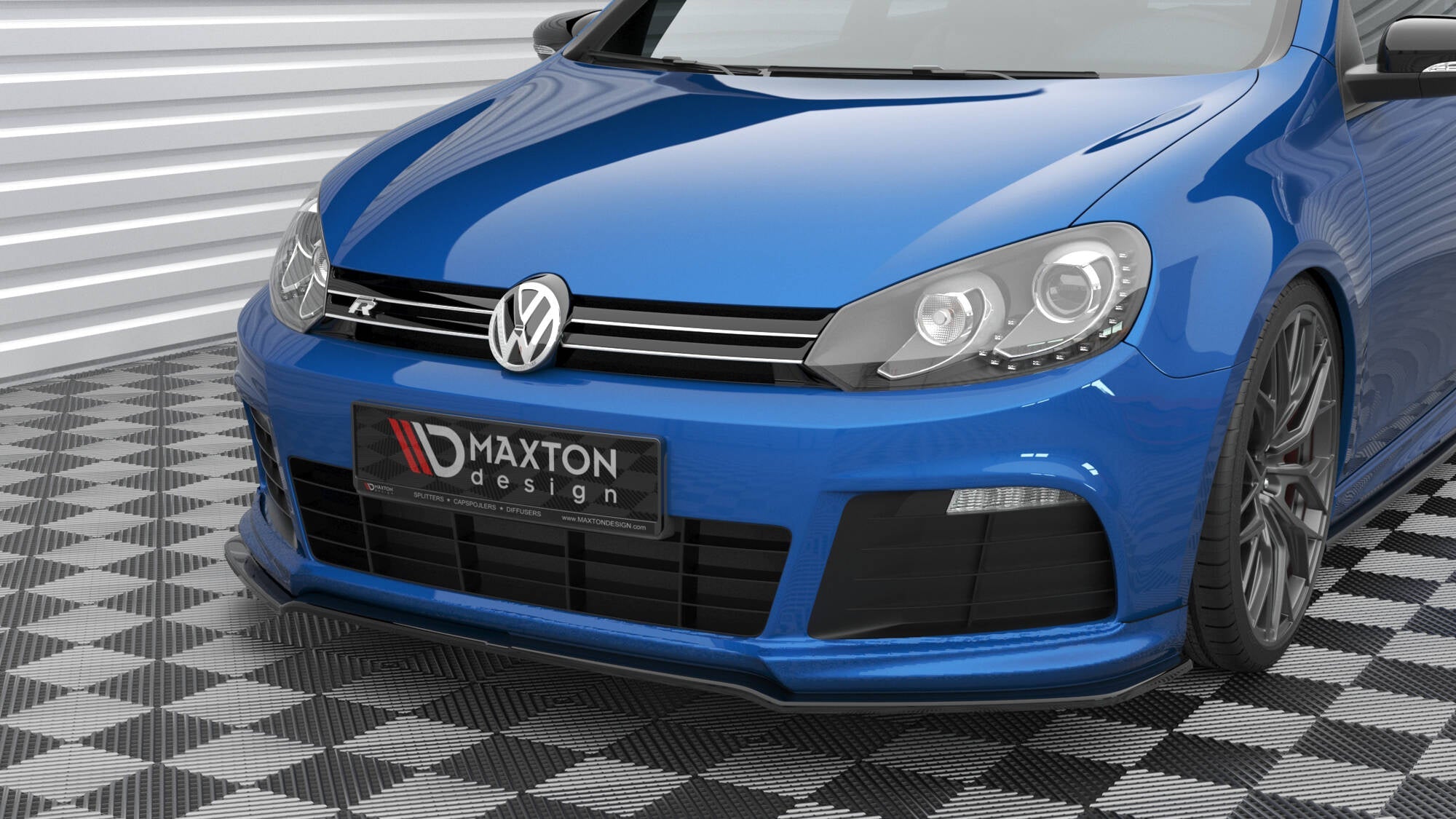Prelungire splitter bara fata Volkswagen Golf MK6 R 2008-2012 v13 - Maxton Design