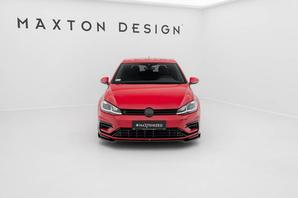Prelungire splitter bara fata Volkswagen Golf 7 R Facelift 2017- v16 - Maxton Design