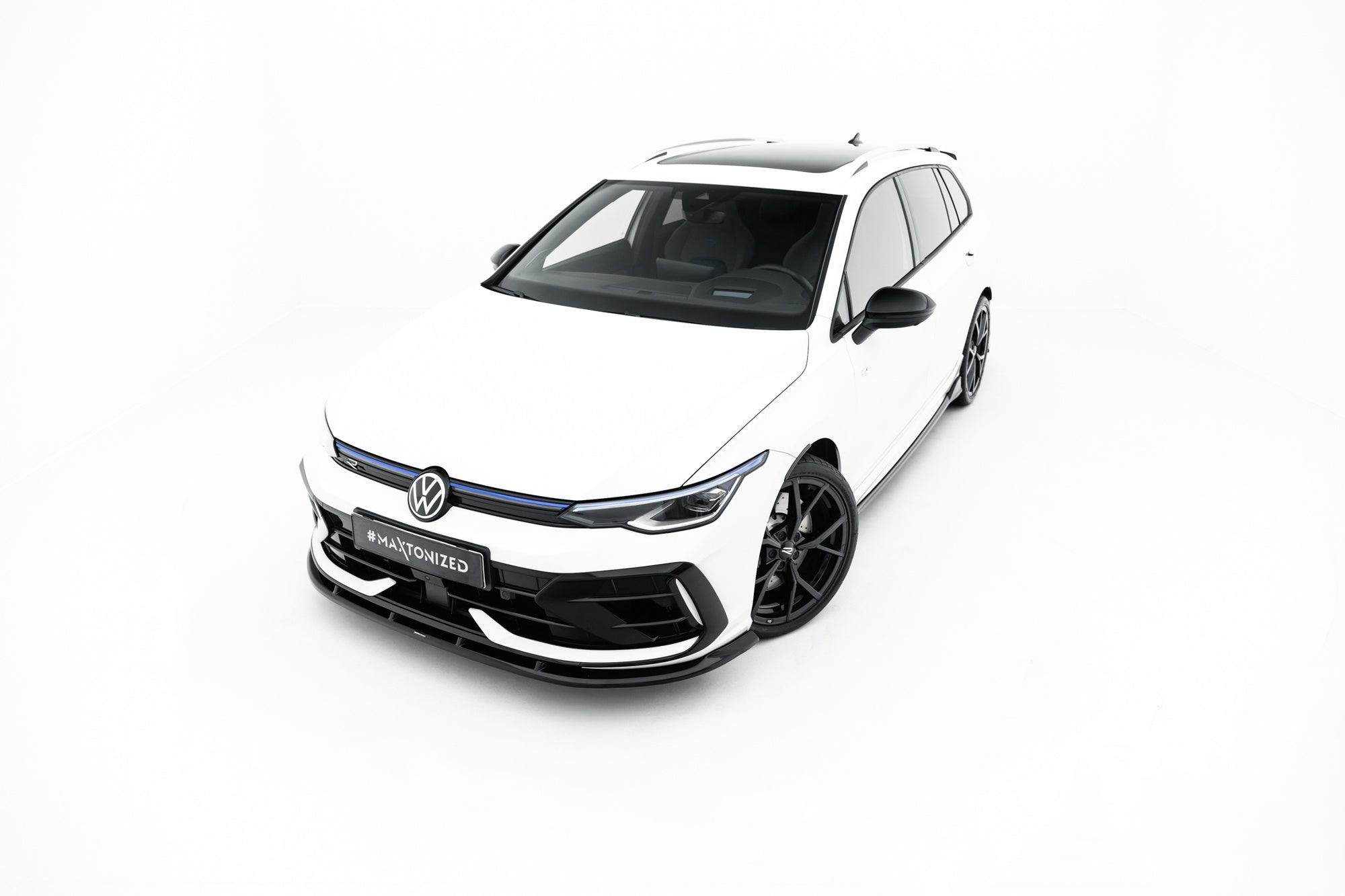 Prelungire splitter bara fata Volkswagen Golf R Mk8 Hatchback Variant Facelift 2024- v47 - Maxton Design