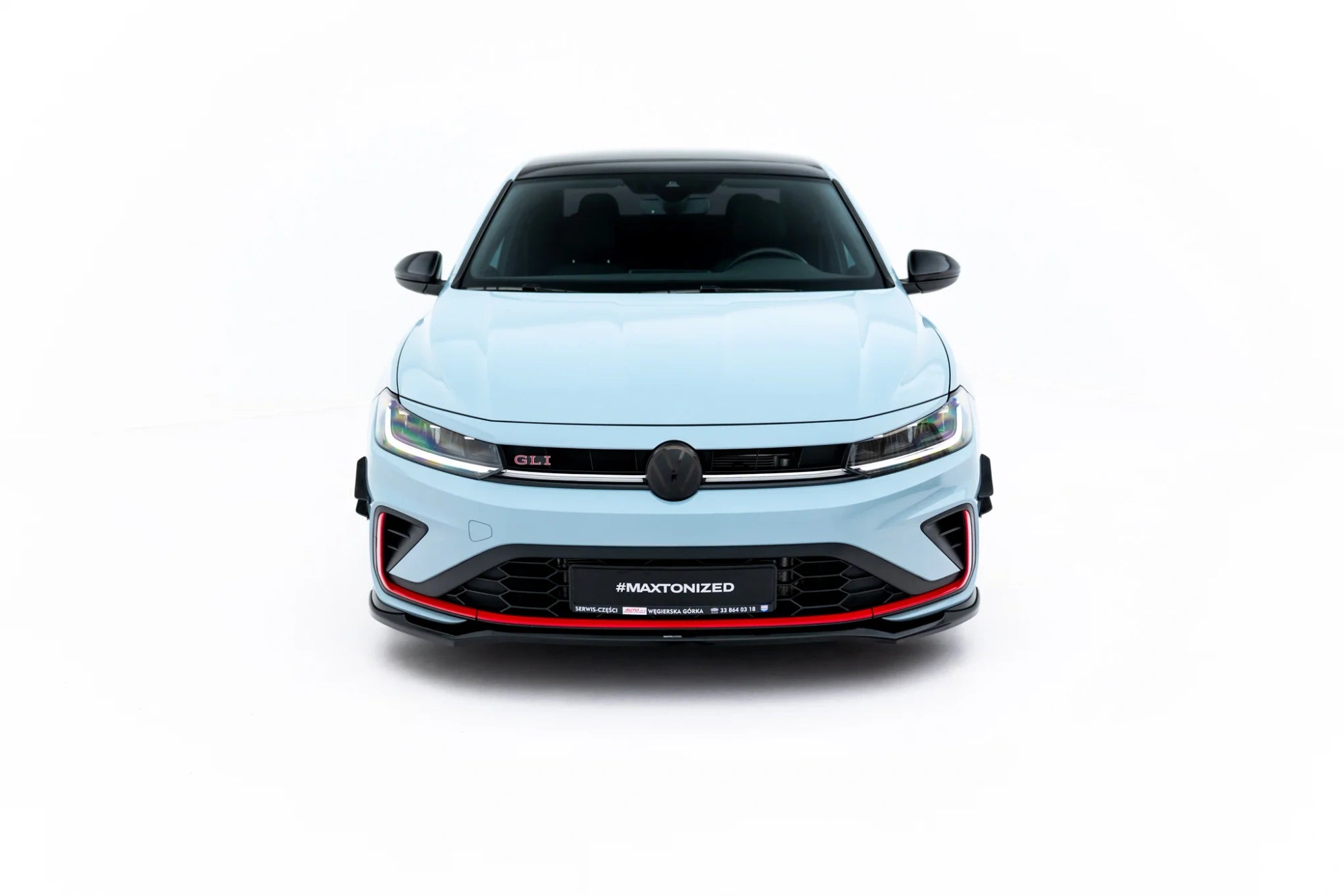 Prelungire splitter bara fata V.2 Volkswagen Jetta GLI Mk7 Facelift 2  - Maxton Design