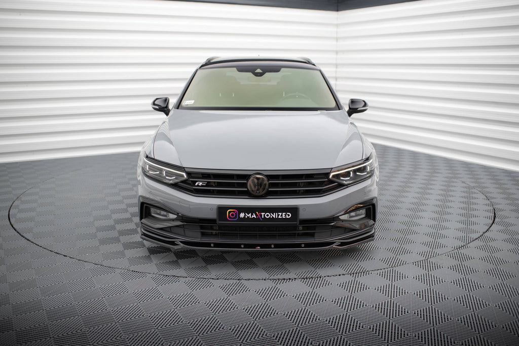 Prelungire splitter bara fata Volkswagen Passat R-Line B8 Facelift 2019- v16 - Maxton Design