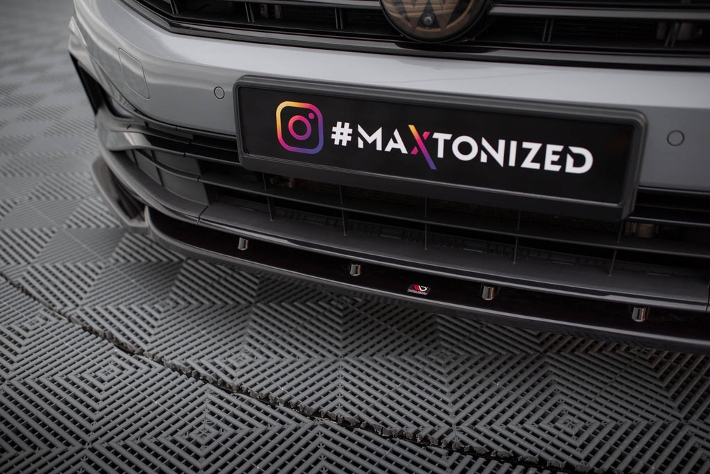 Prelungire splitter bara fata Volkswagen Passat R-Line B8 Facelift 2019- v16 - Maxton Design