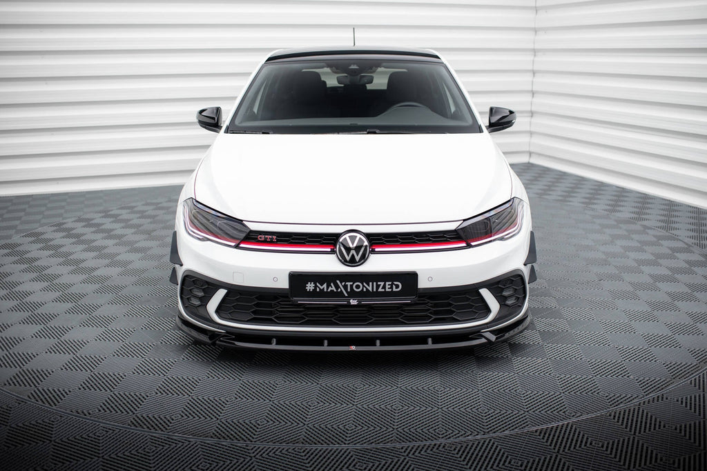 Prelungire splitter bara fata Volkswagen Polo GTI Mk6 Facelift 2021- v19 - Maxton Design