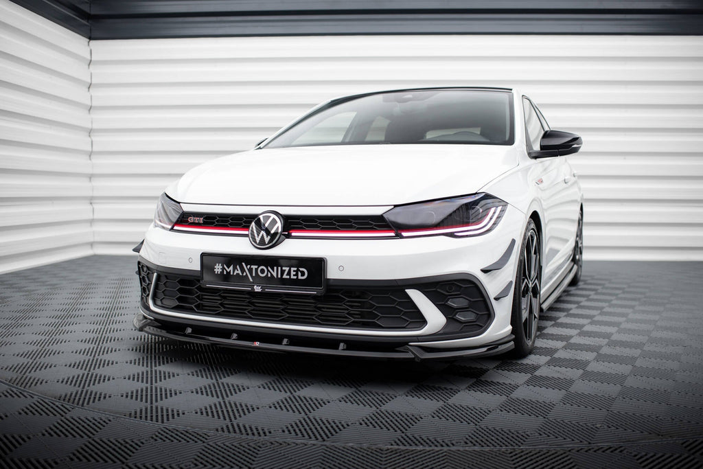 Prelungire splitter bara fata Volkswagen Polo GTI Mk6 Facelift 2021- v19 - Maxton Design