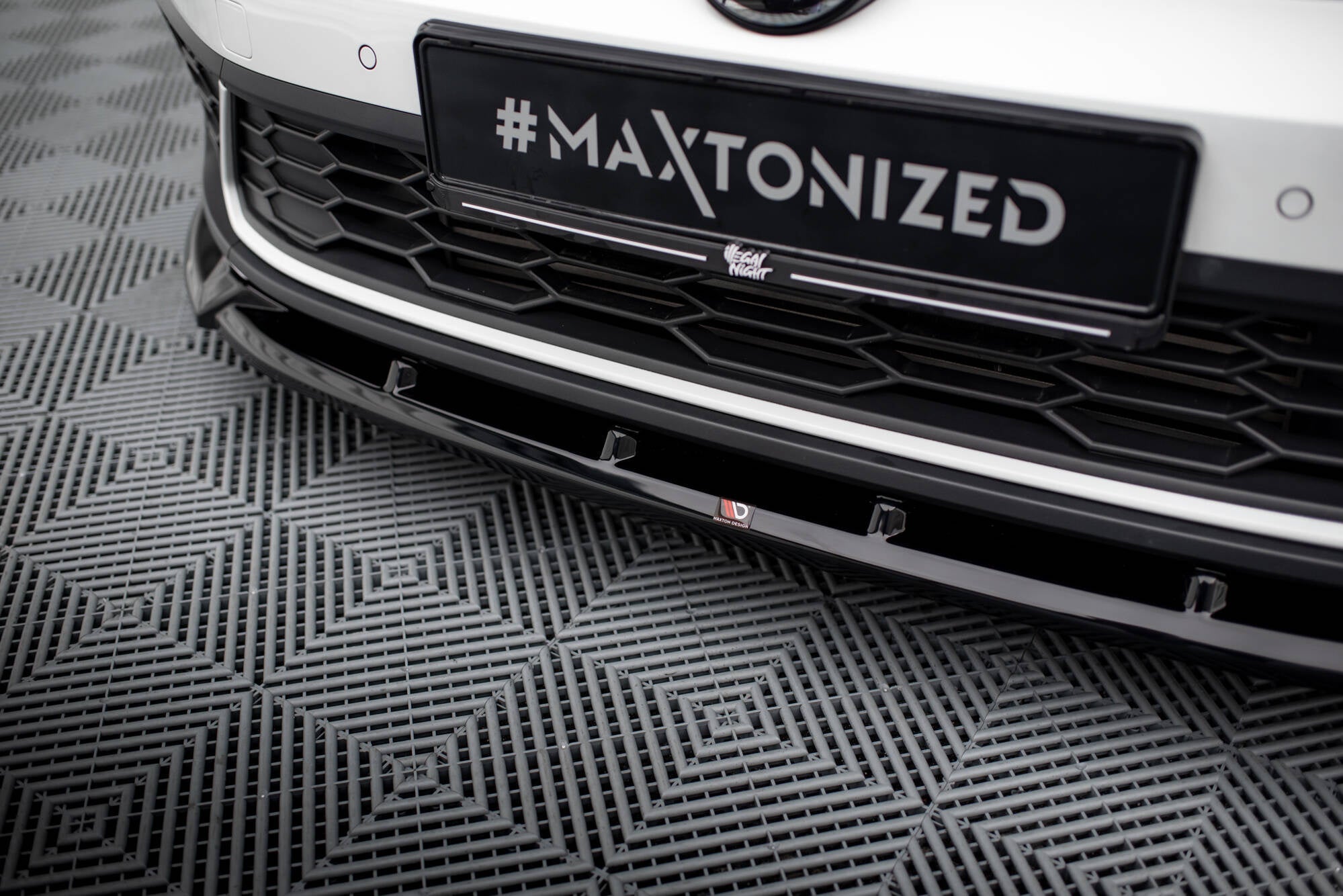 Prelungire splitter bara fata Volkswagen Polo GTI Mk6 Facelift 2021- v19 - Maxton Design