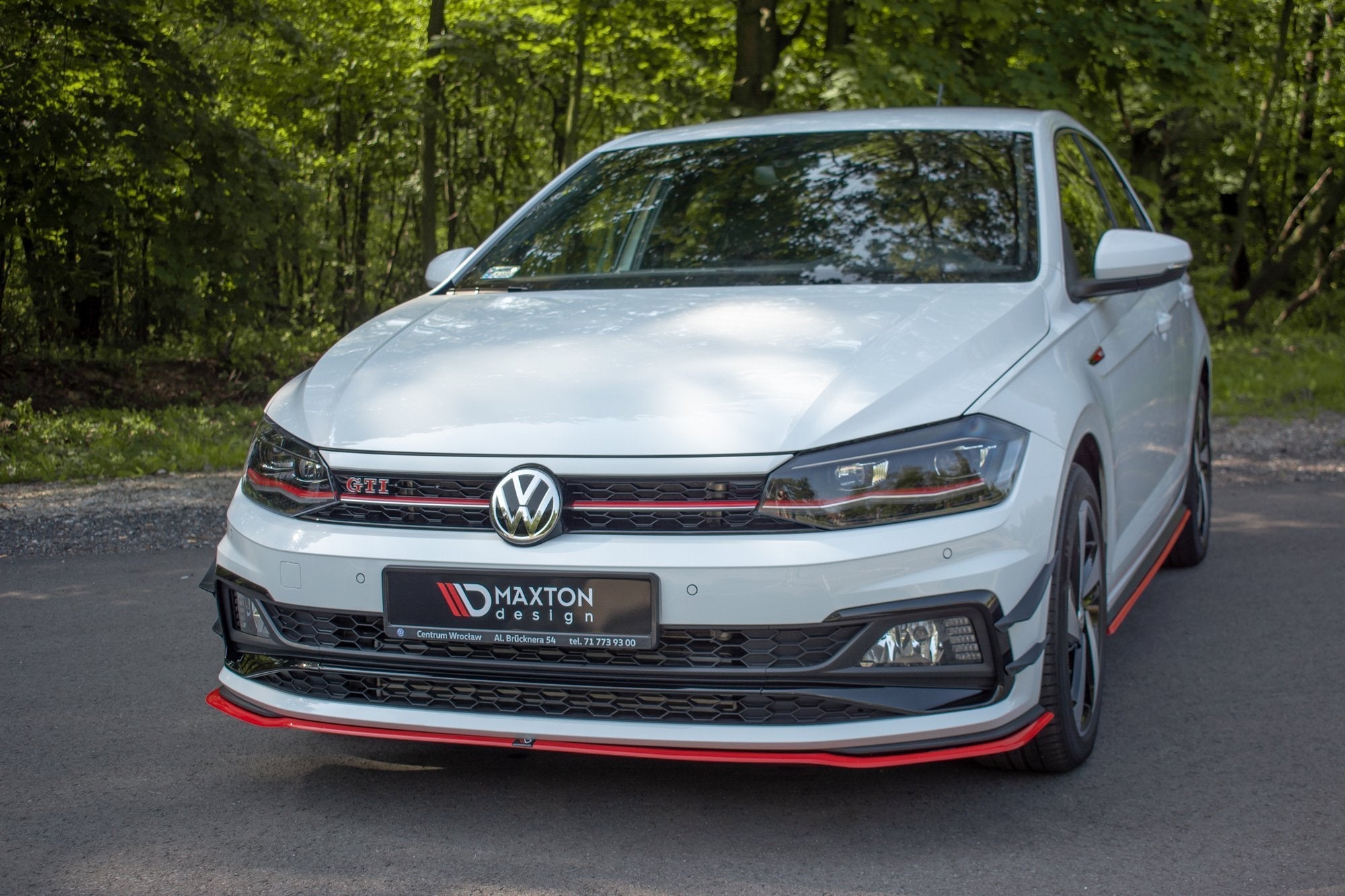Prelungire splitter bara fata Volkswagen Polo Mk6 GTI 2017- v10 - Maxton Design