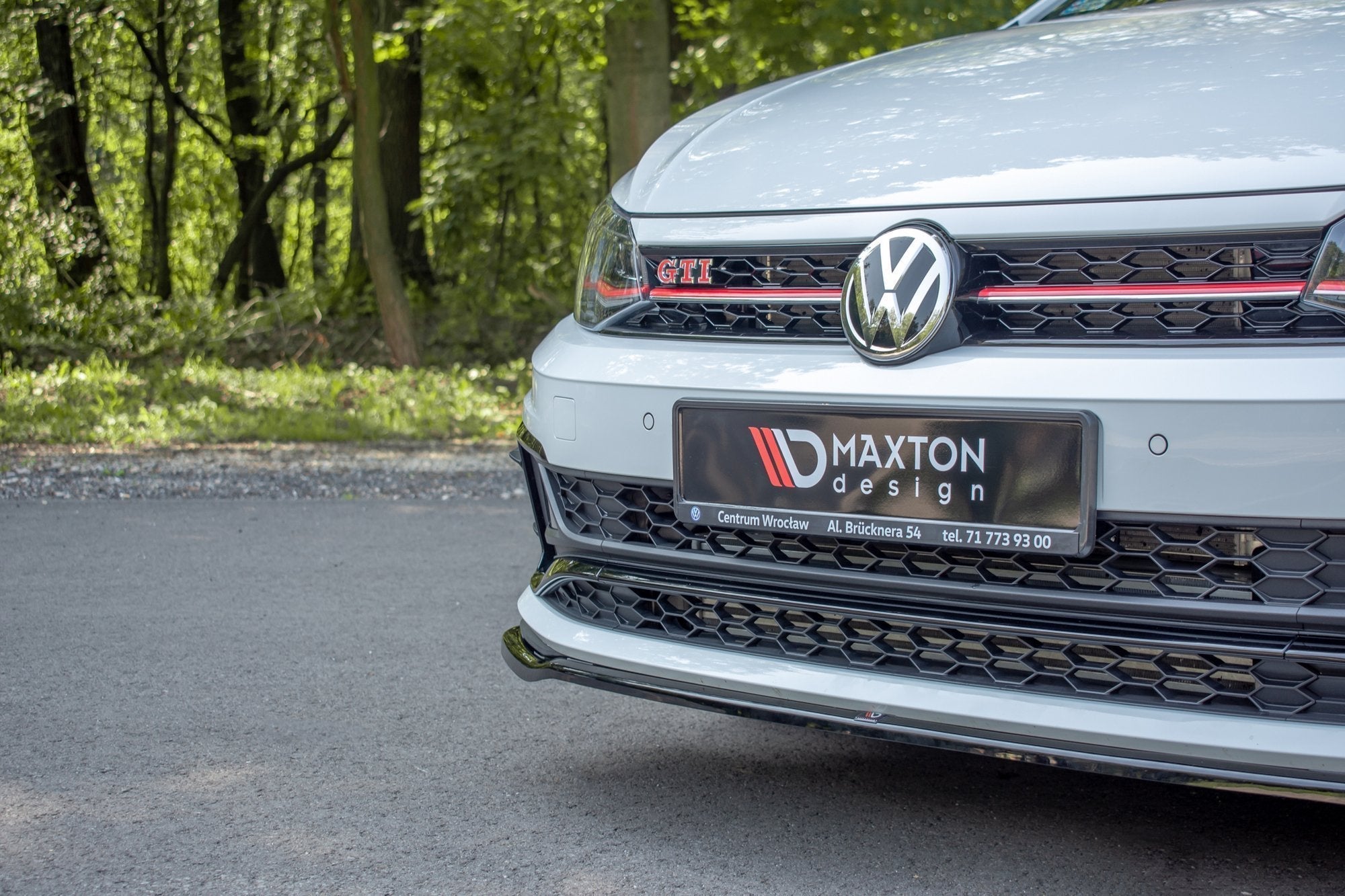 Prelungire splitter bara fata Volkswagen Polo Mk6 GTI 2017- v10 - Maxton Design