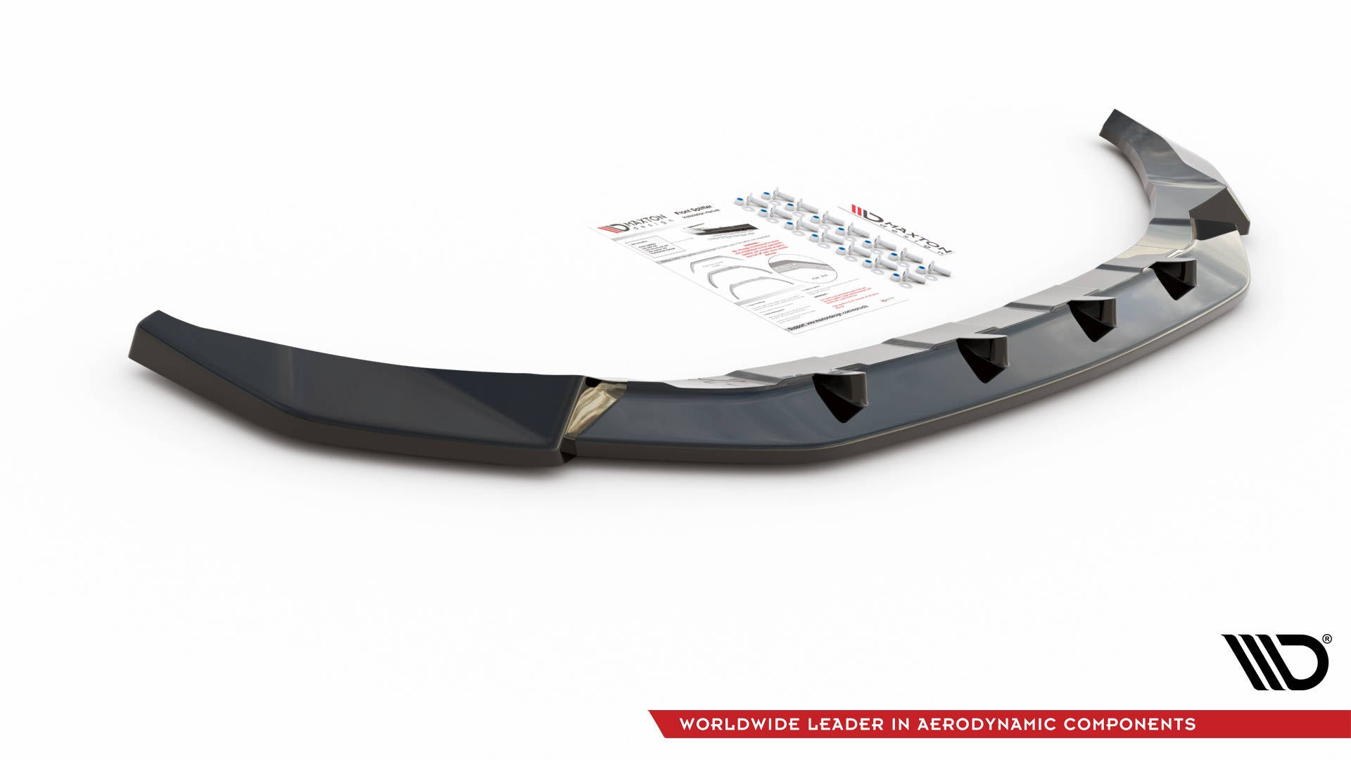 Prelungire splitter bara fata Volkswagen T-Roc Mk1 2017- v2 - Maxton Design