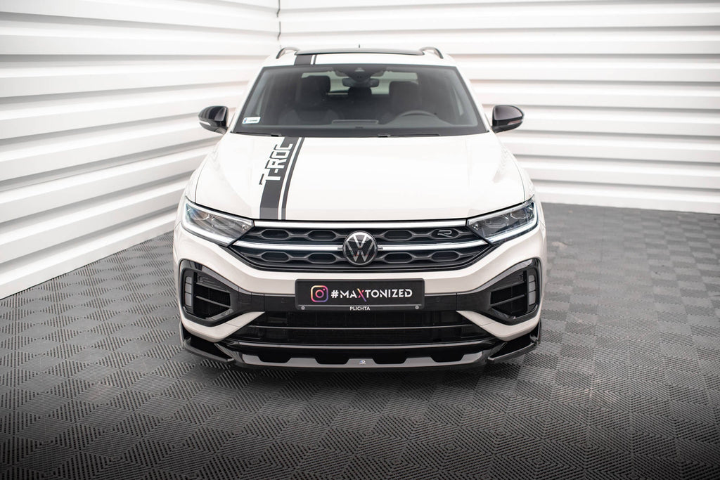 Prelungire splitter bara fata Volkswagen T-Roc R Mk1 Facelift 2021- v4 - Maxton Design