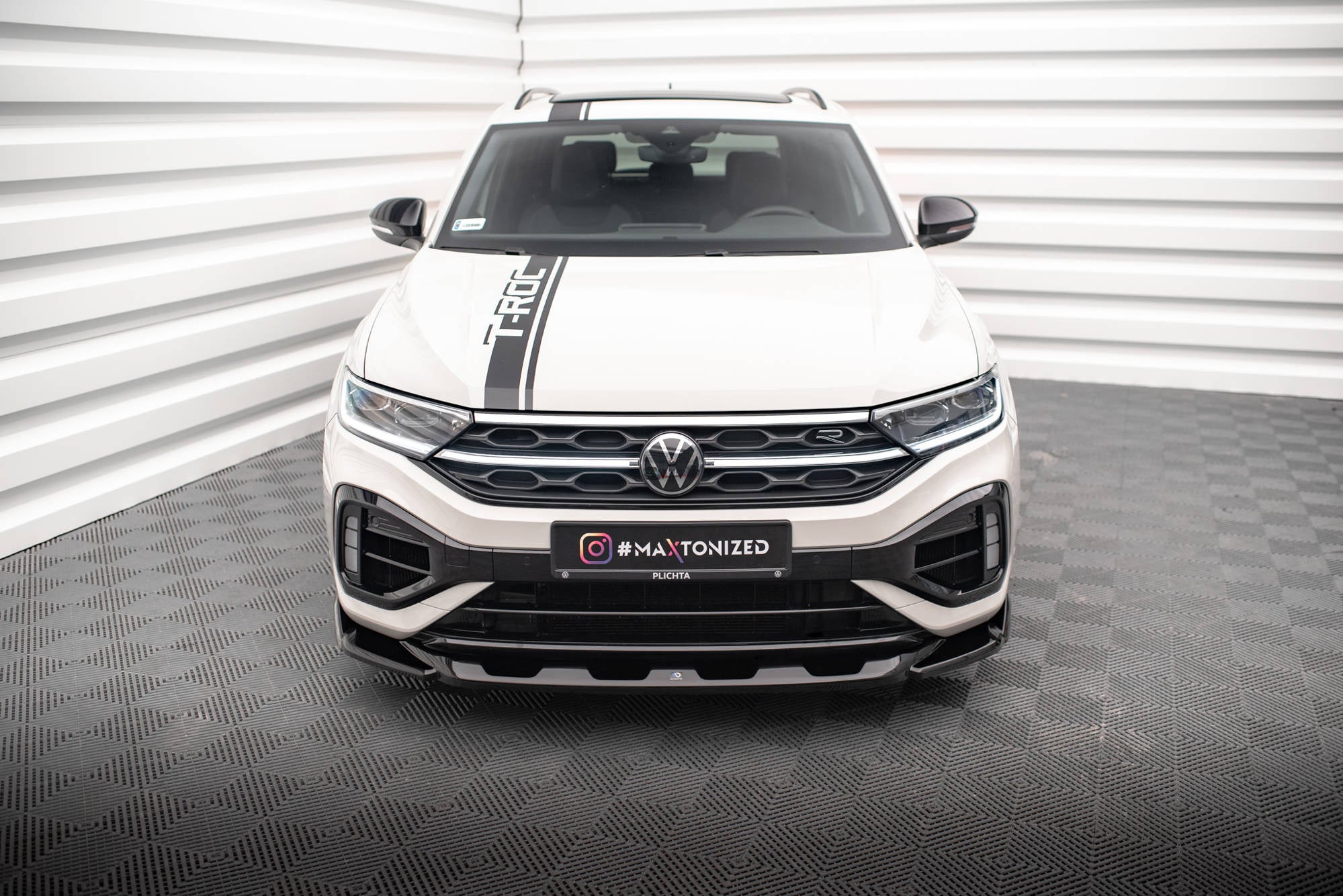 Prelungire splitter bara fata Volkswagen T-Roc R Mk1 Facelift 2021- v4 - Maxton Design
