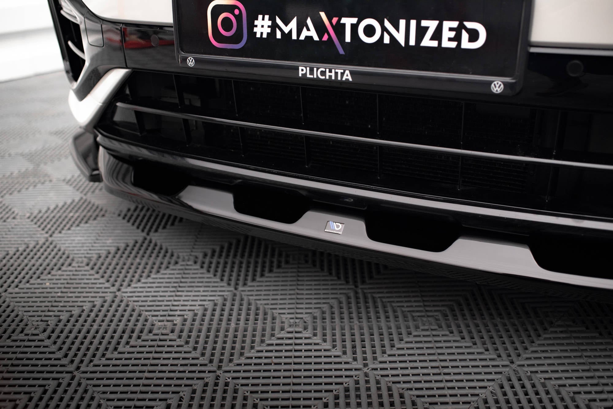Prelungire splitter bara fata Volkswagen T-Roc R Mk1 Facelift 2021- v4 - Maxton Design