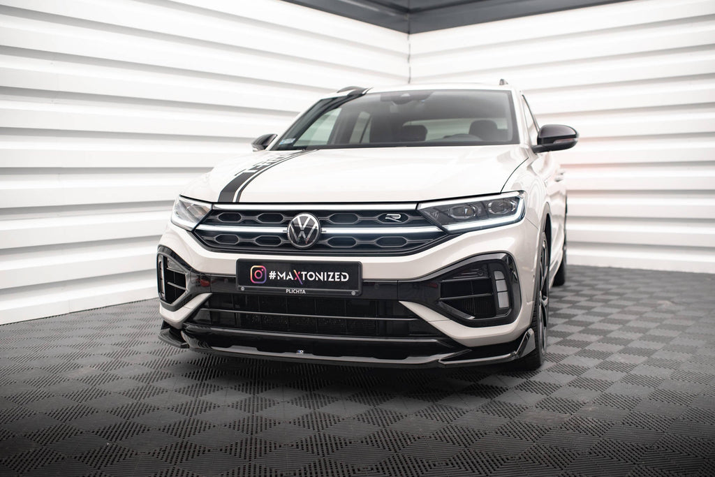 Prelungire splitter bara fata Volkswagen T-Roc R Mk1 Facelift 2021- v4 - Maxton Design