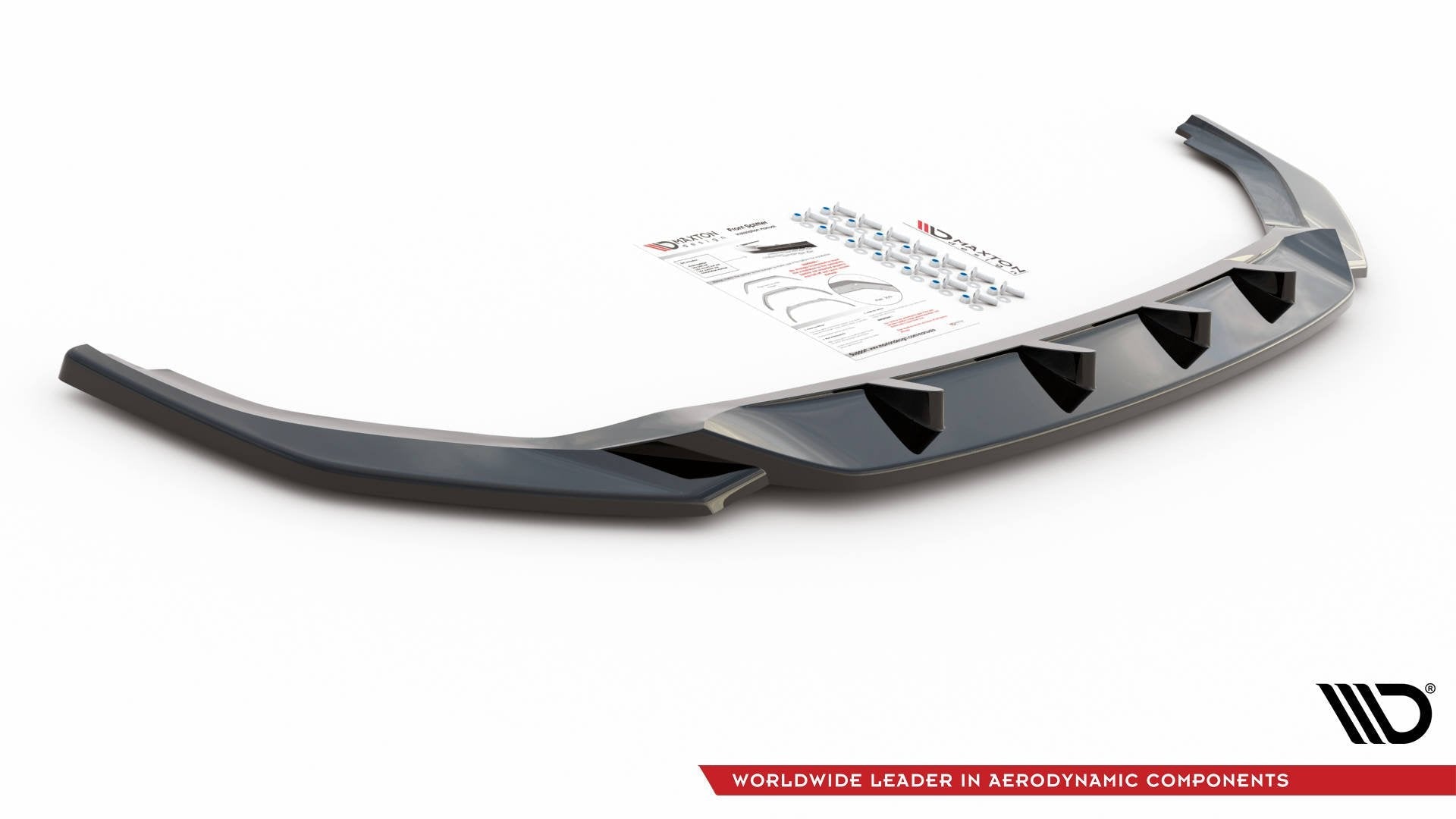 Prelungire splitter bara fata Volkswagen T6 Facelift 2019- v4 - Maxton Design