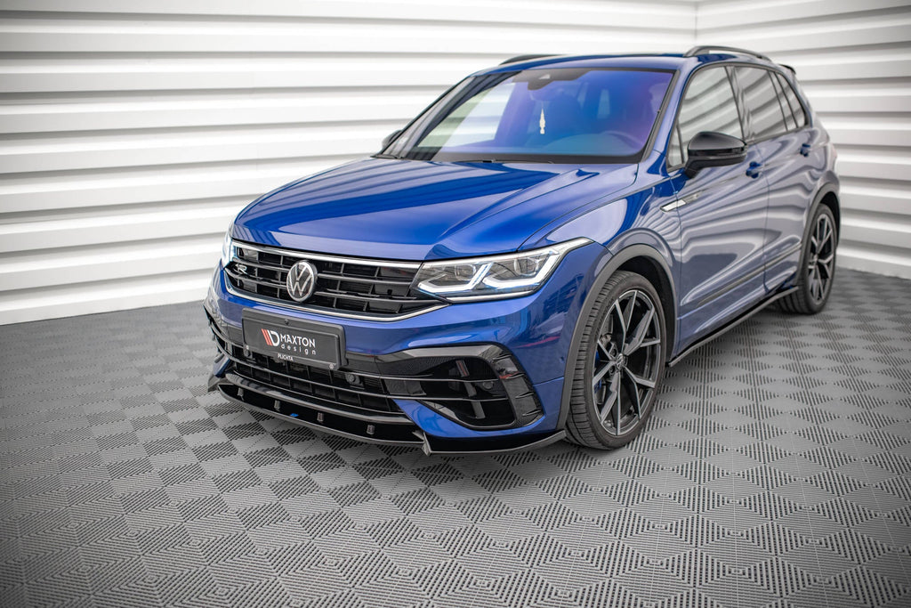 Prelungire splitter bara fata Volkswagen Tiguan R R-Line Mk2 Facelift 2020- v3 - Maxton Design
