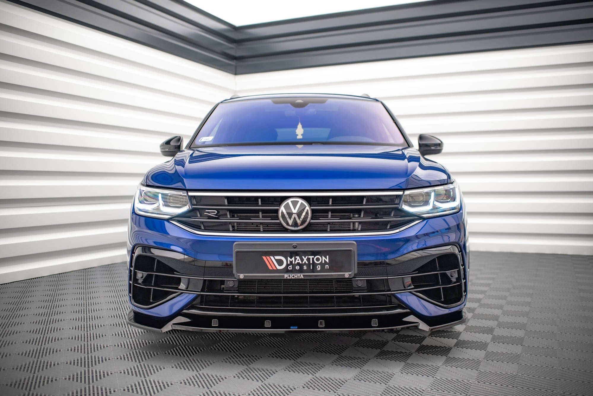 Prelungire splitter bara fata Volkswagen Tiguan R R-Line Mk2 Facelift 2020- v3 - Maxton Design
