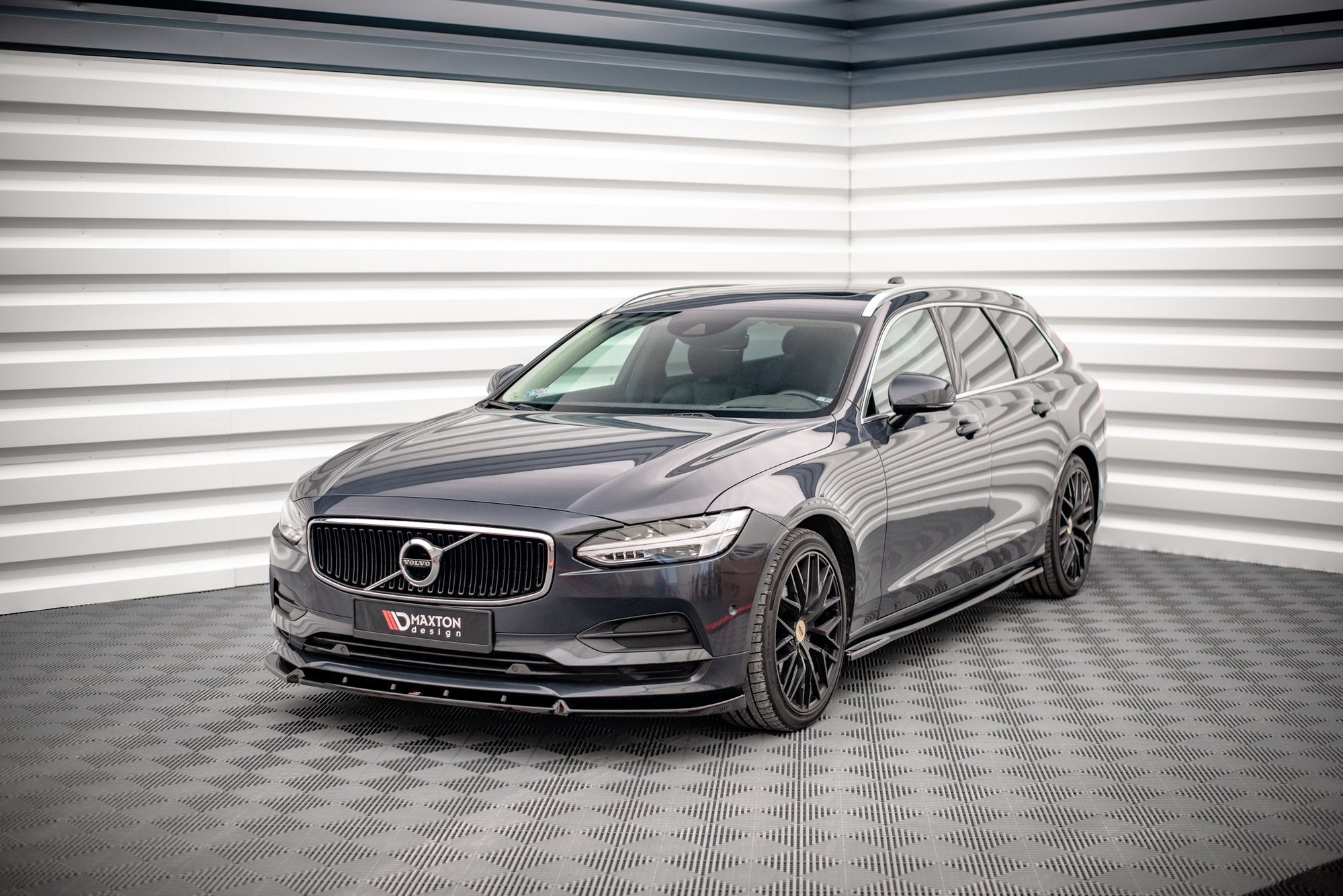 Prelungire splitter bara fata Volvo V90 Mk2 2016- v2 - Maxton Design