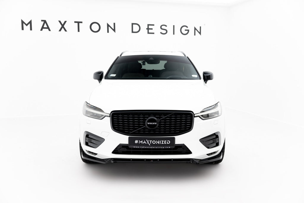 Prelungire splitter bara fata Volvo XC60 Mk2 R-Design 2017- v2 - Maxton Design