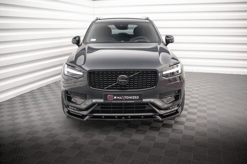 Prelungire splitter bara fata Volvo XC90 R-Design Mk2 Facelift 2019- v2 - Maxton Design