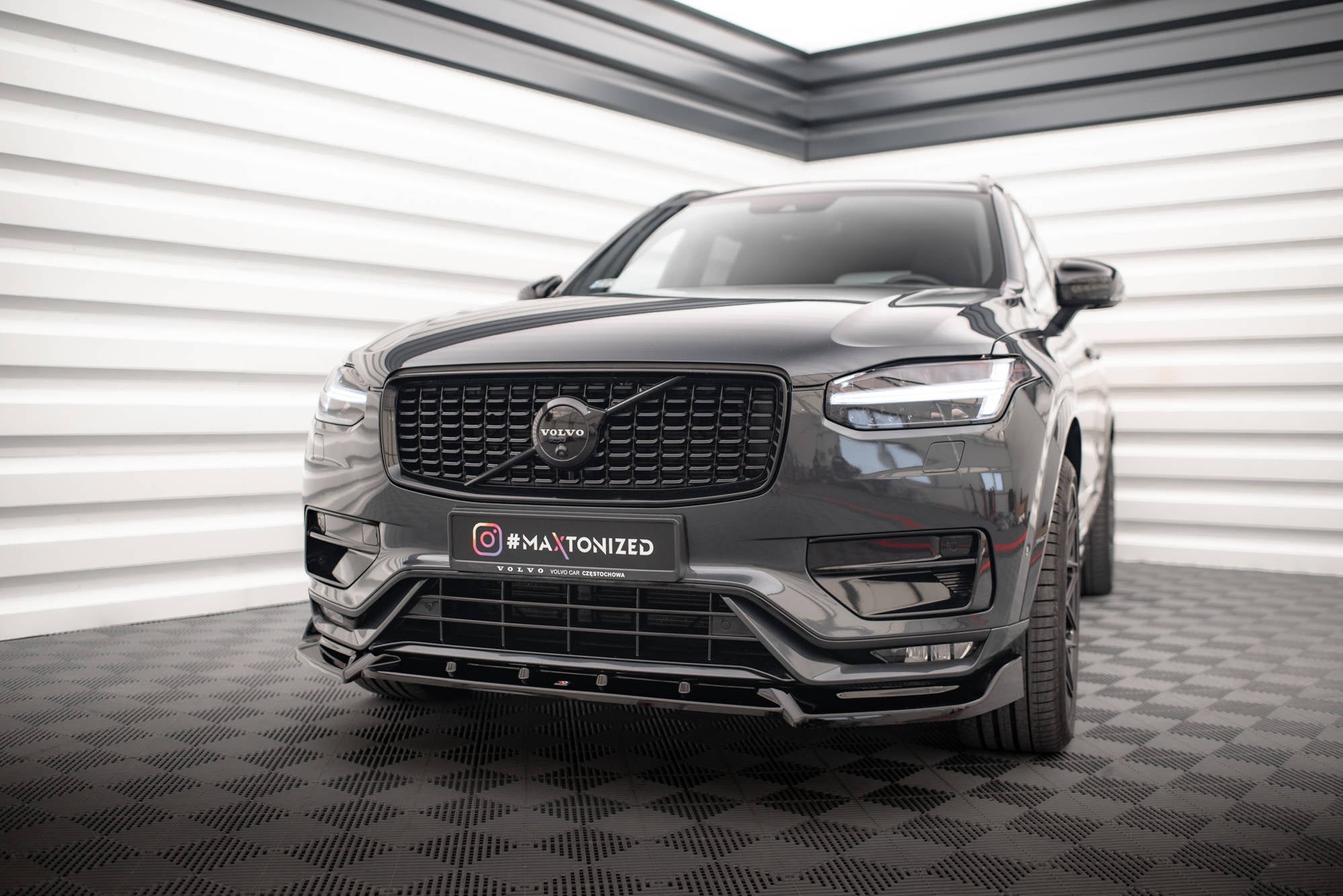 Prelungire splitter bara fata Volvo XC90 R-Design Mk2 Facelift 2019- v1 - Maxton Design