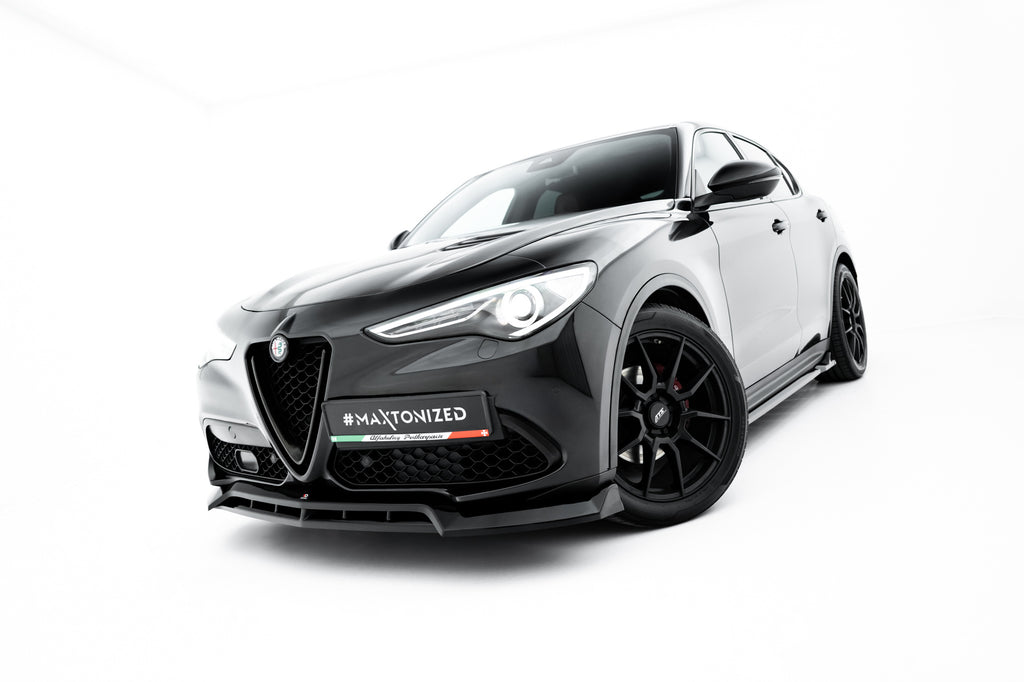 Prelungire splitter bara fata Alfa Romeo Stelvio Mk1 2016-2020 v4 - Maxton Design