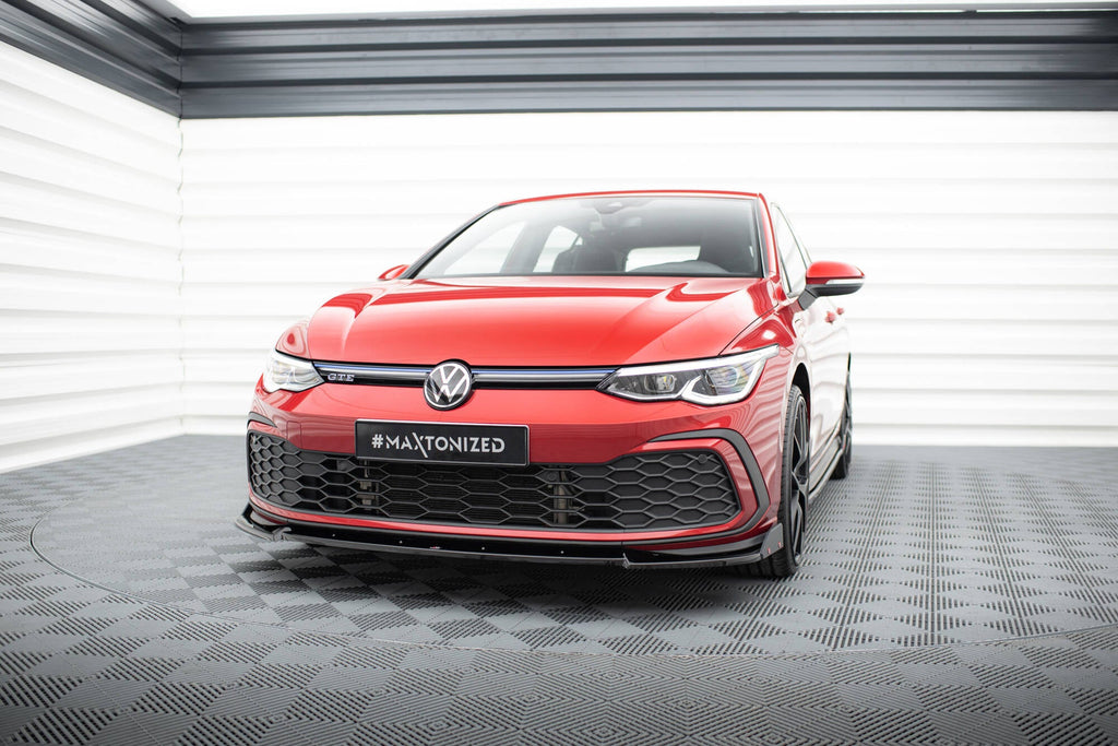 Prelungire splitter bara fata si flapsuri Volkswagen Golf 8 GTI 2020- v5 - Maxton Design