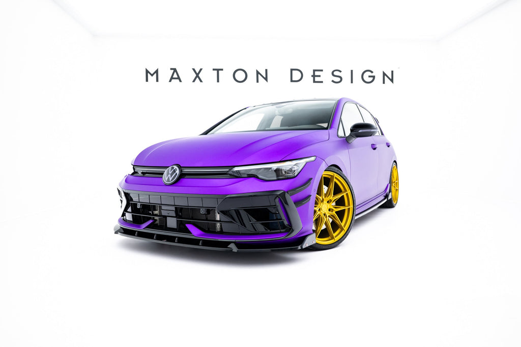 Prelungire splitter bara fata Volkswagen Golf R Mk8 Hatchback Variant Facelift 2024- v48 - Maxton Design