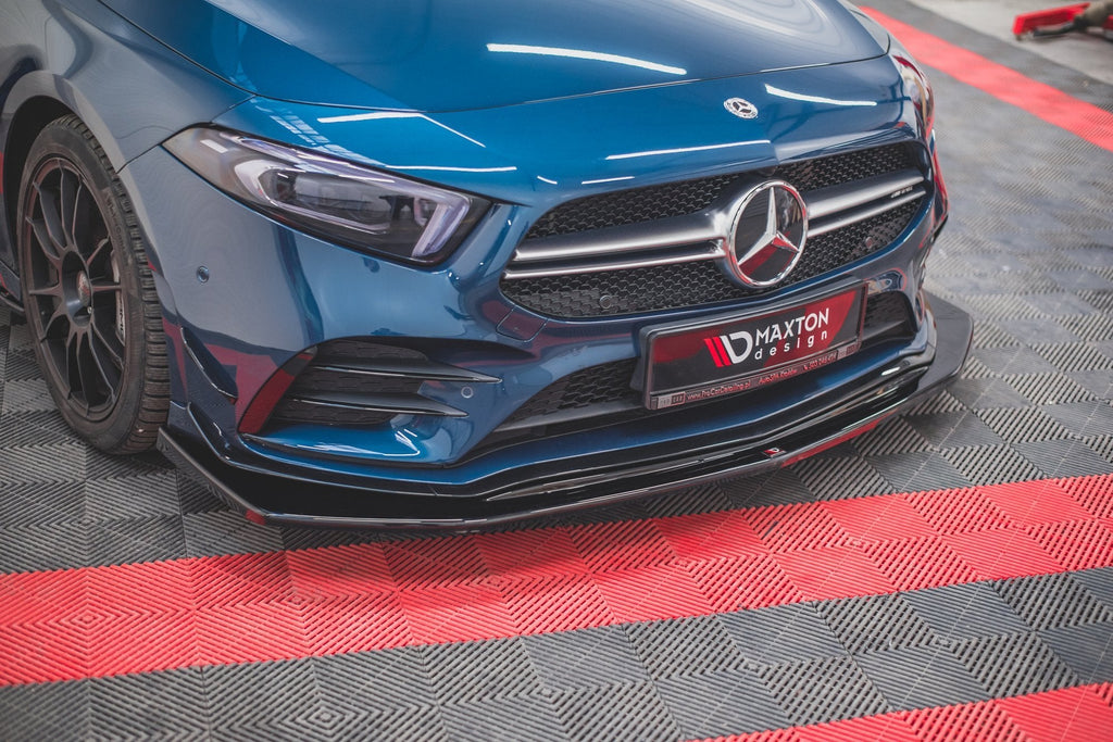 Prelungire splitter bara fata Mercedes A Class W177 A35 AMG 2018- v3 - Maxton Design