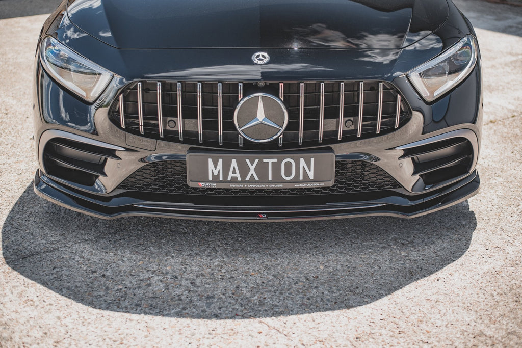 Prelungire splitter bara fata Mercedes CLS C257 AMG-Line 2018- v3 - Maxton Design