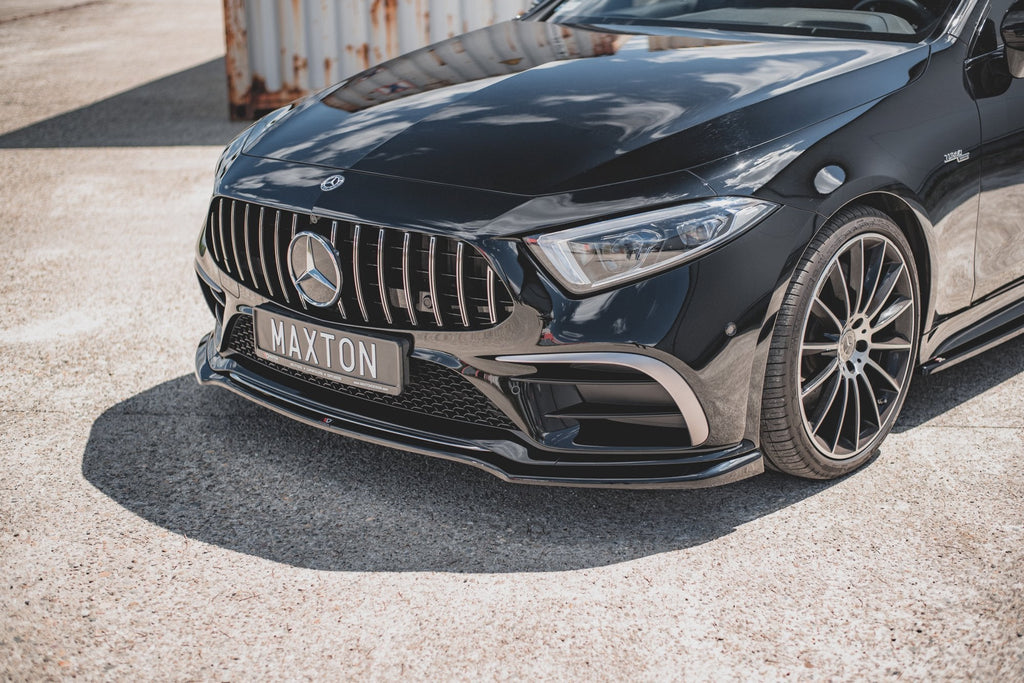 Prelungire splitter bara fata Mercedes CLS C257 AMG-Line 2018- v3 - Maxton Design