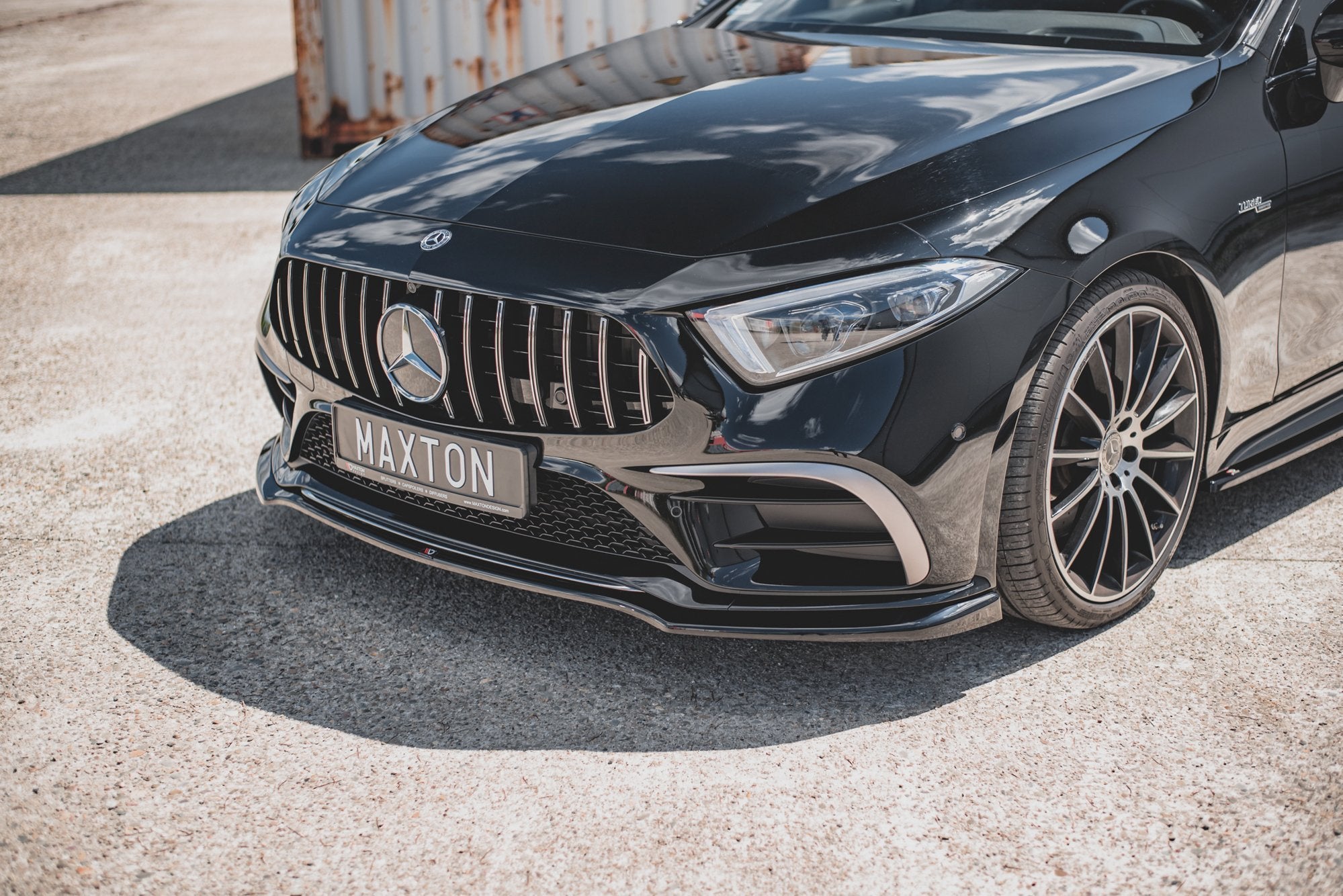Prelungire splitter bara fata Mercedes CLS C257 AMG-Line 2018- v3 - Maxton Design
