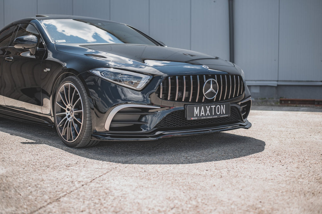 Prelungire splitter bara fata Mercedes CLS C257 AMG-Line 2018- v3 - Maxton Design