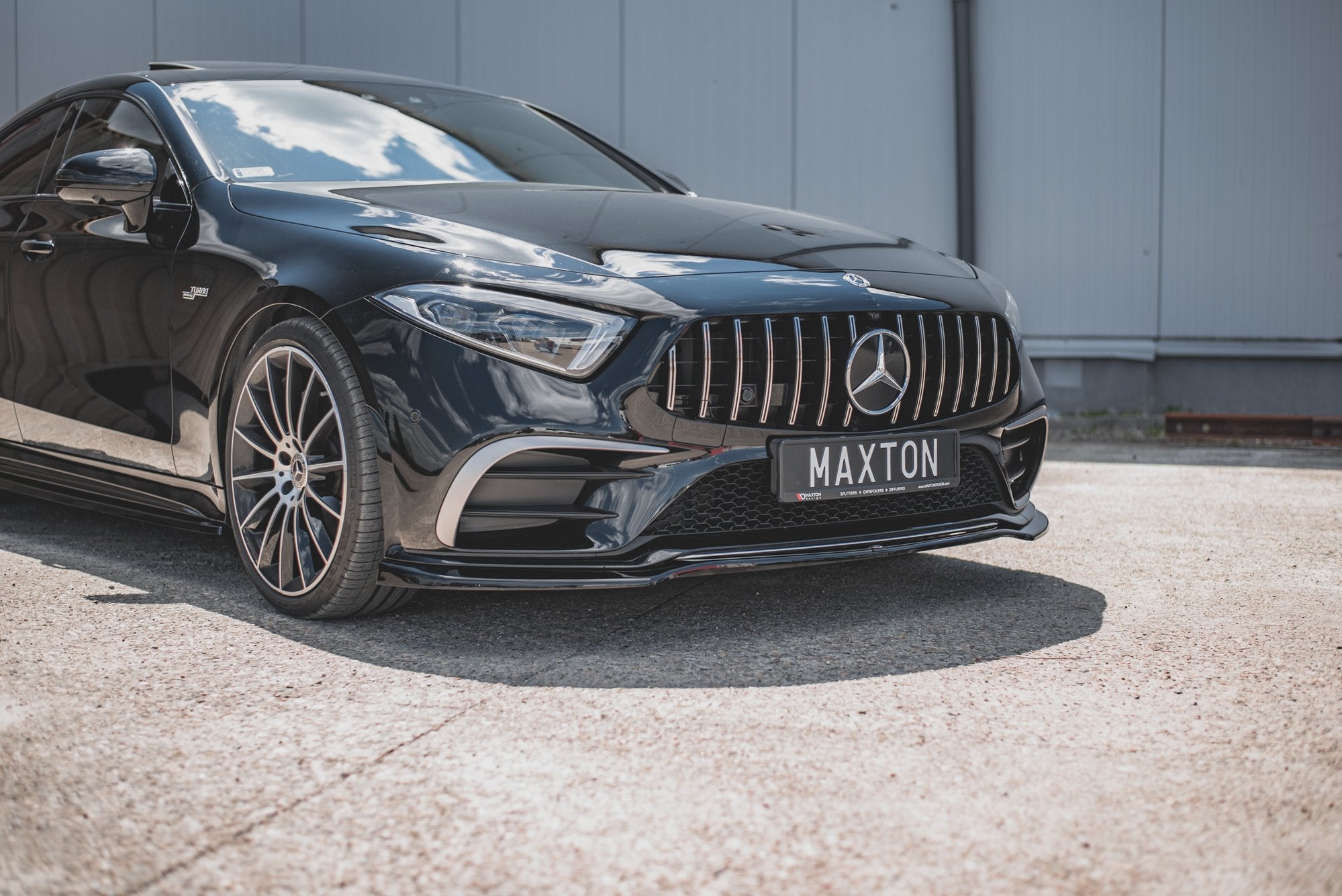 Prelungire splitter bara fata Mercedes CLS C257 AMG-Line 2018- v3 - Maxton Design