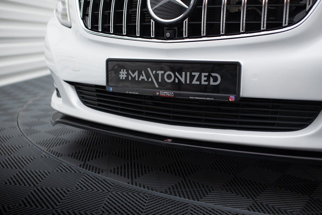 Prelungire splitter bara fata Mercedes V Class W447 2014- v3 - Maxton Design
