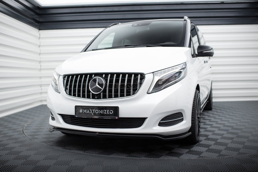 Prelungire splitter bara fata Mercedes V Class W447 2014- v3 - Maxton Design