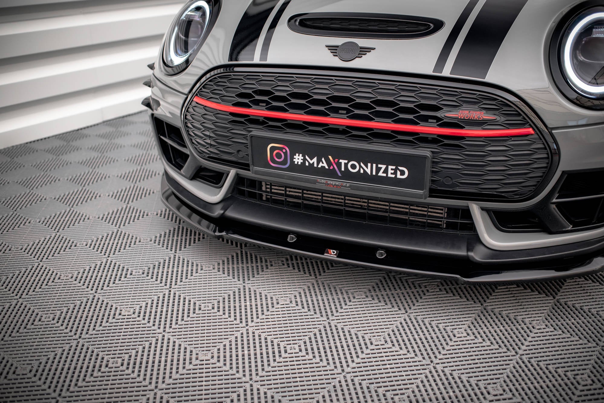 Prelungire splitter bara fata Mini Cooper Clubman John Cooper Works F54 2015-2019 v2 - Maxton Design