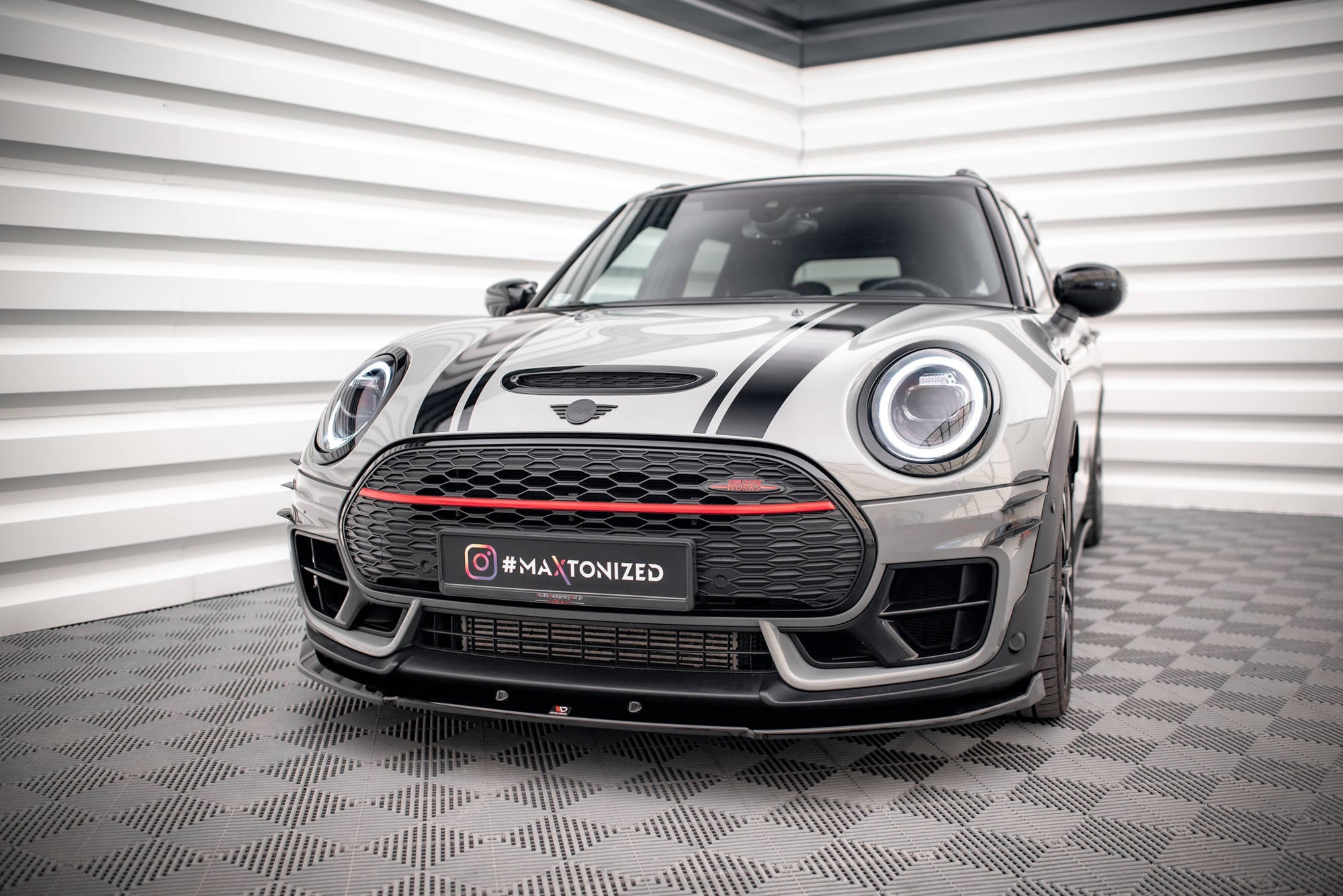 Prelungire splitter bara fata Mini Cooper Clubman John Cooper Works F54 2015-2019 v2 - Maxton Design