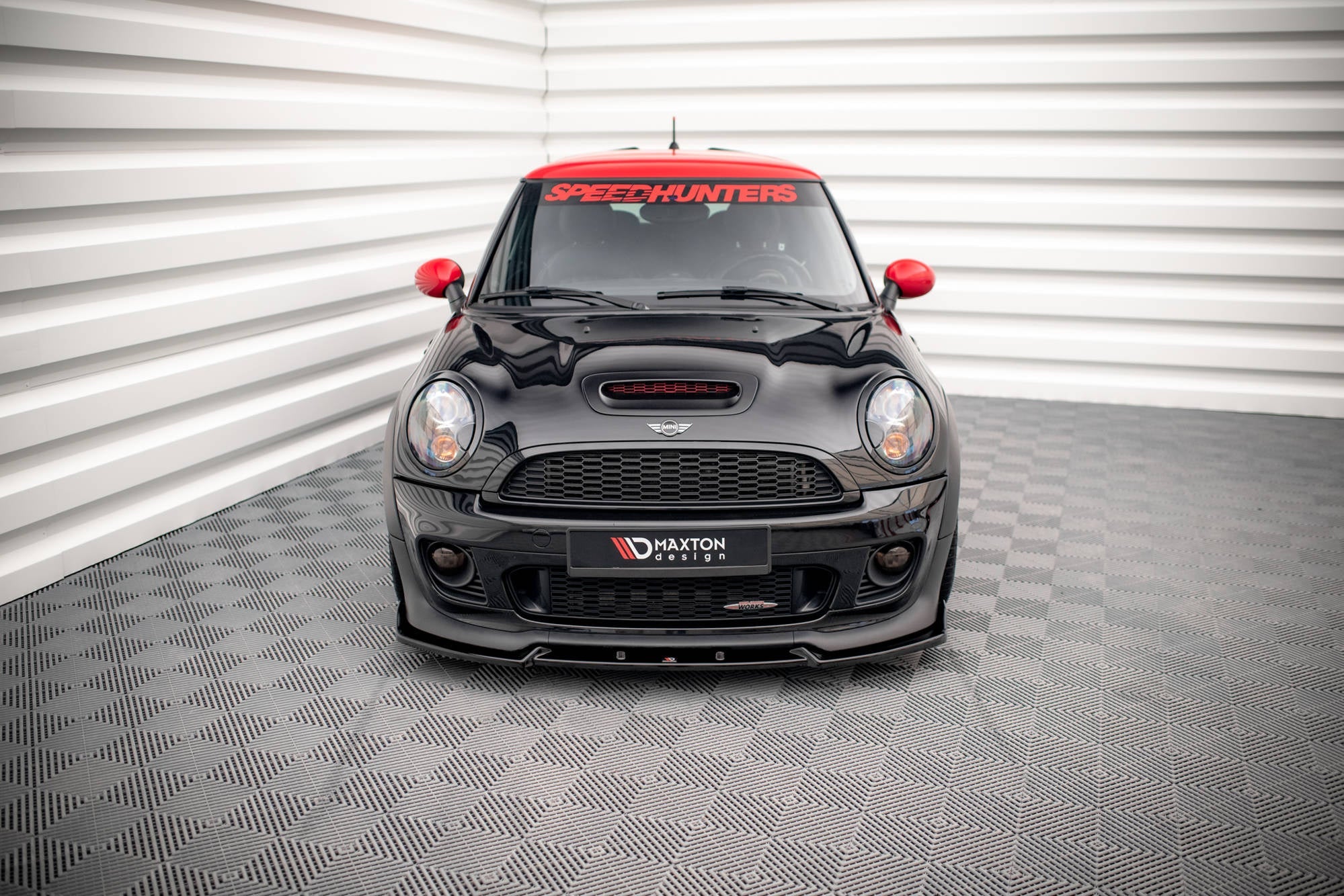 Prelungire splitter bara fata Mini Cooper John Cooper Works R56 2006-2010 v6 - Maxton Design