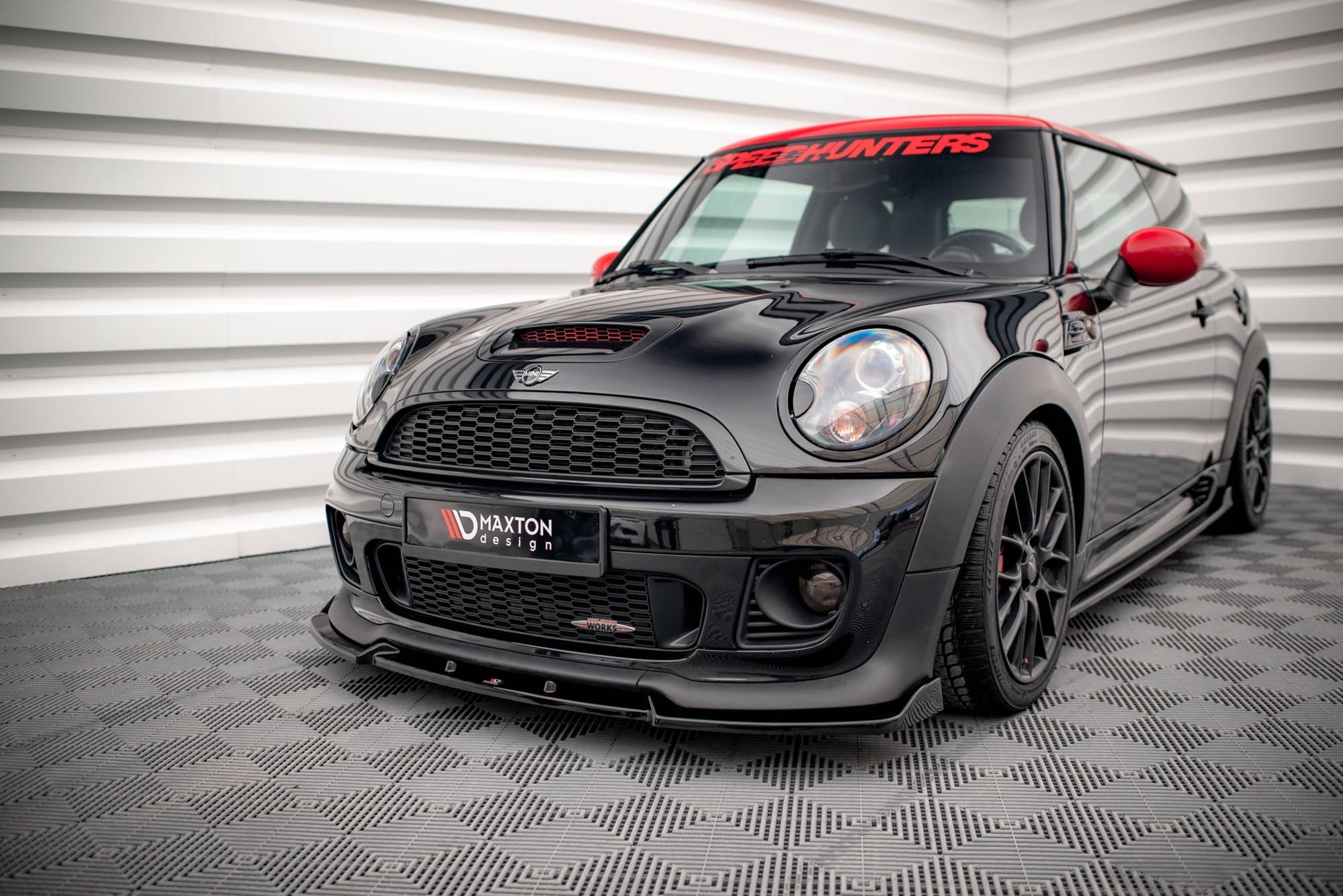 Prelungire splitter bara fata Mini Cooper John Cooper Works R56 2006-2010 v6 - Maxton Design