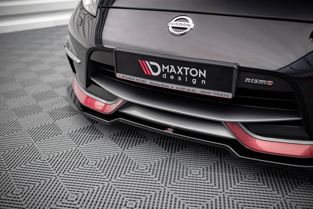Prelungire splitter bara fata Nissan 370Z Nismo Facelift 2014-2020 v3 - Maxton Design