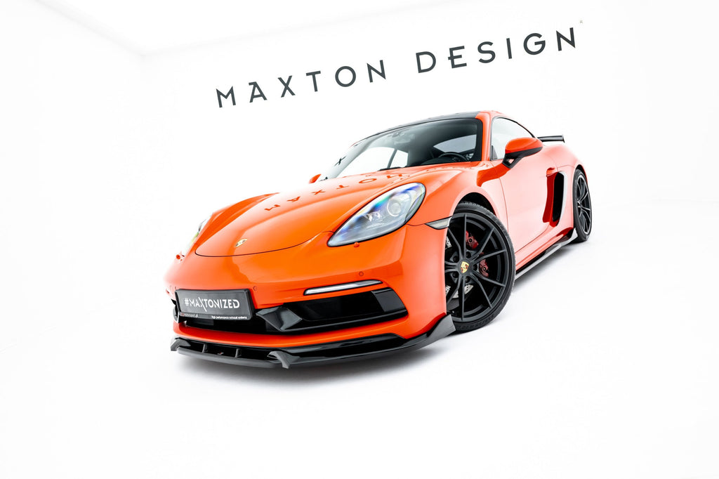 Prelungire splitter bara fata Porsche 718 Cayman GTS 982c 2016-2025 v6 - Maxton Design