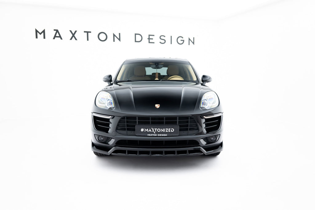 Prelungire splitter bara fata Porsche Macan Mk1 2014-2018 v9 - Maxton Design