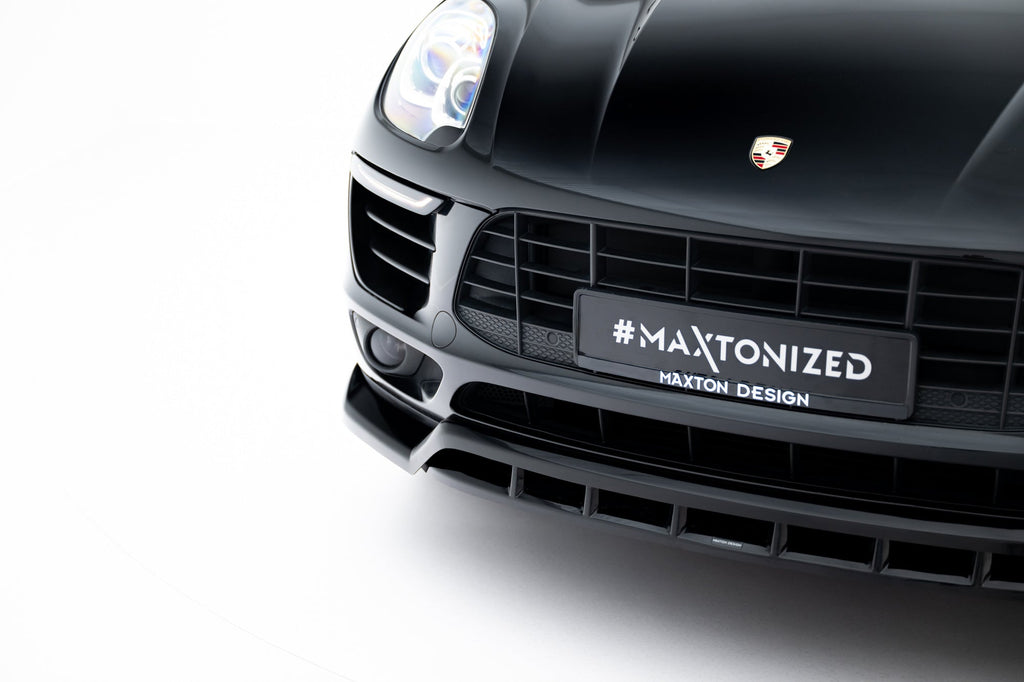 Prelungire splitter bara fata Porsche Macan Mk1 2014-2018 v6 - Maxton Design