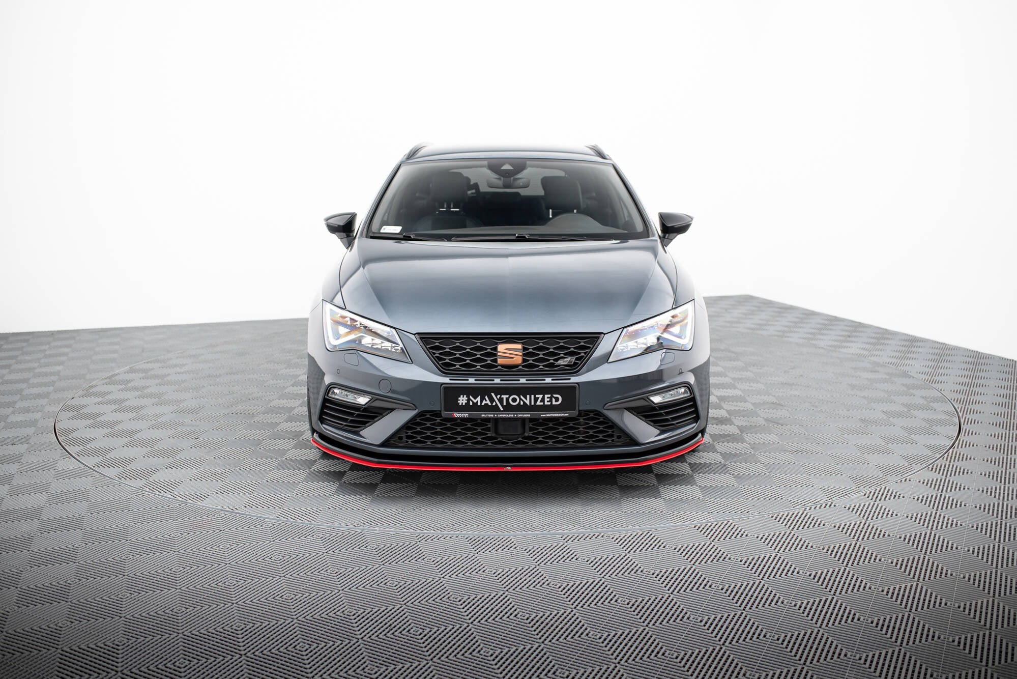 Prelungire splitter bara fata Seat Leon 5F Mk3 Cupra FR Facelift 2017-2020 v5 - Maxton Design