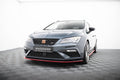 Prelungire splitter bara fata Seat Leon 5F Mk3 Cupra FR Facelift 2017-2020 v5 - Maxton Design