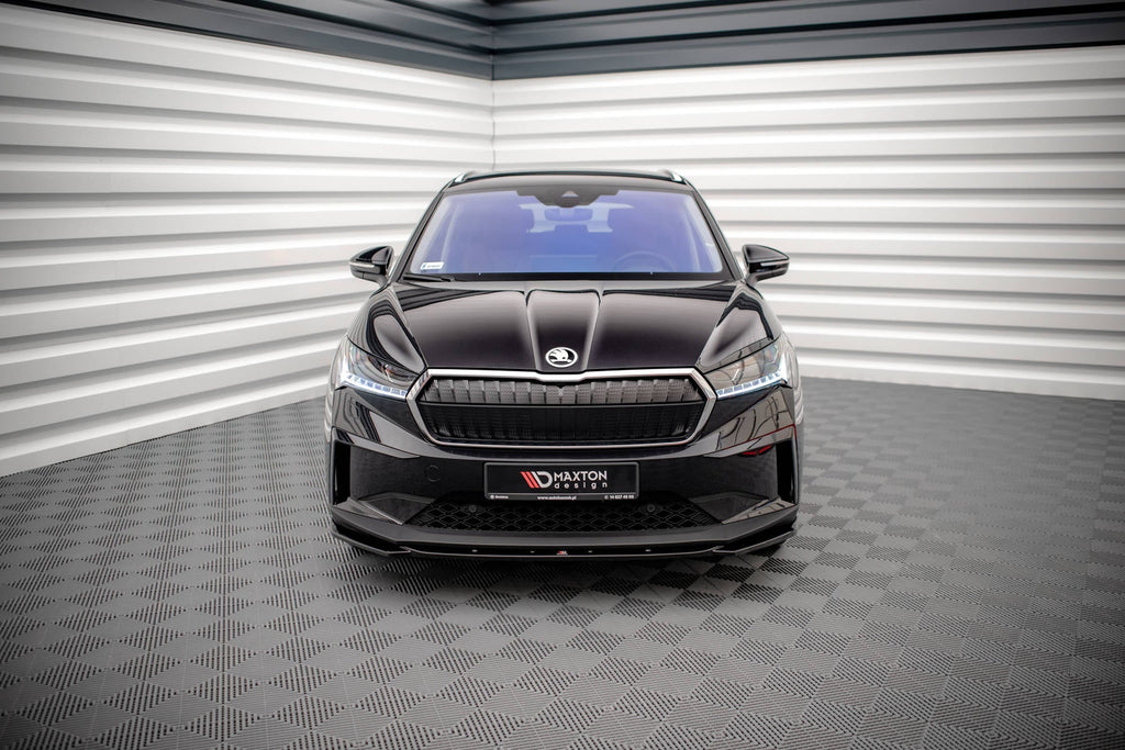 Prelungire splitter bara fata Skoda Enyaq iV 2020- v3 - Maxton Design